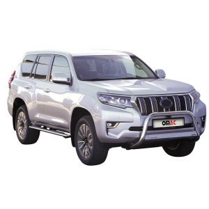 Toyota Land Cruiser 150 Bull Bar - Omac - Steel - Silver - '18-'25